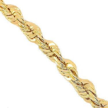 14K Yellow Gold Fancy Rope Chain 4 mm